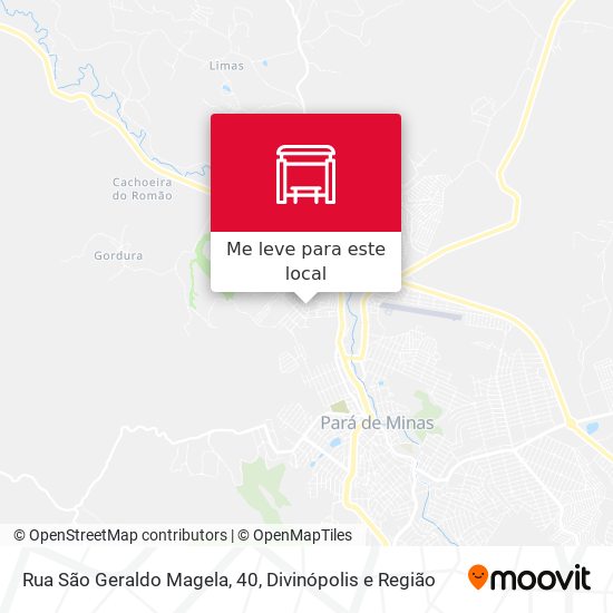 Rua São Geraldo Magela, 40 mapa