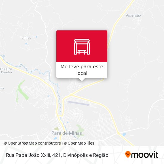 Rua Papa João Xxiii, 421 mapa