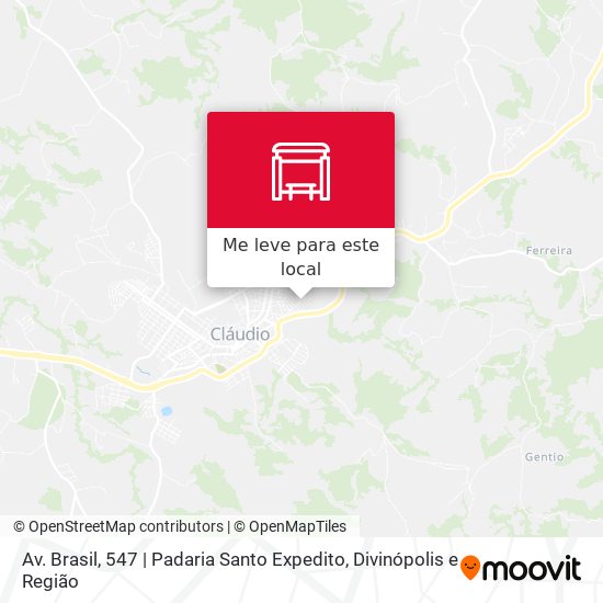 Av. Brasil, 547 | Padaria Santo Expedito mapa