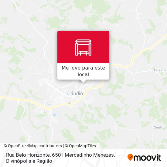 Rua Belo Horizonte, 650 | Mercadinho Menezes mapa