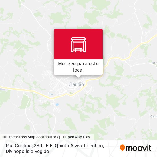Rua Curitiba, 280 | E.E. Quinto Alves Tolentino mapa