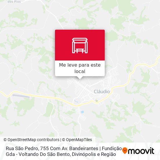 Rua São Pedro, 755 Com Av. Bandeirantes | Fundição Gda - Voltando Do São Bento mapa