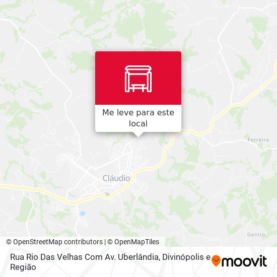 Rua Rio Das Velhas Com Av. Uberlândia mapa
