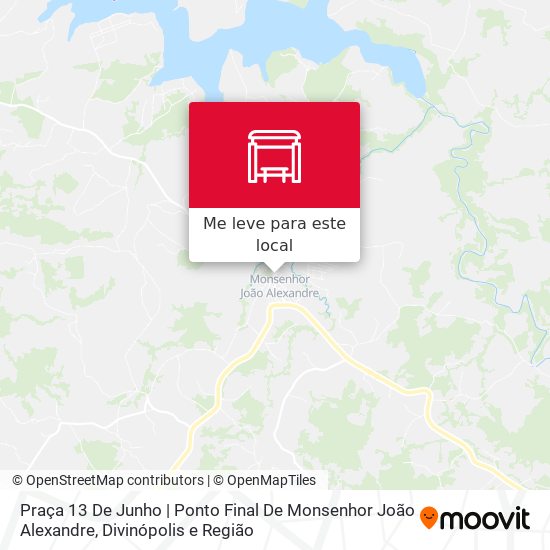 Praça 13 De Junho | Ponto Final De Monsenhor João Alexandre mapa