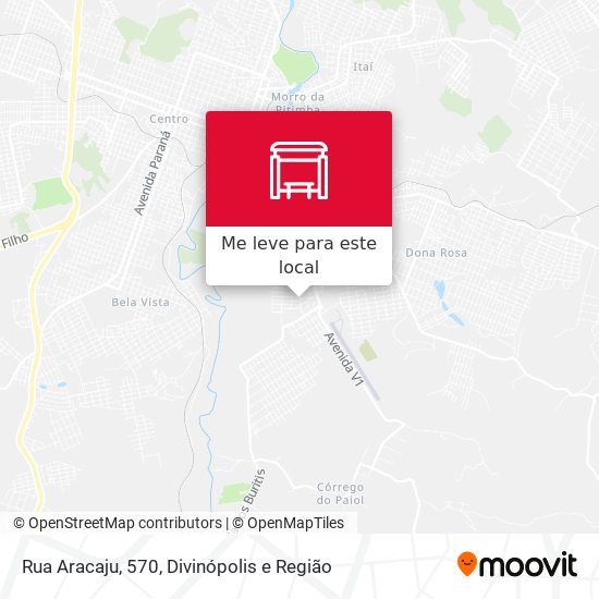 Rua Aracaju, 570 mapa