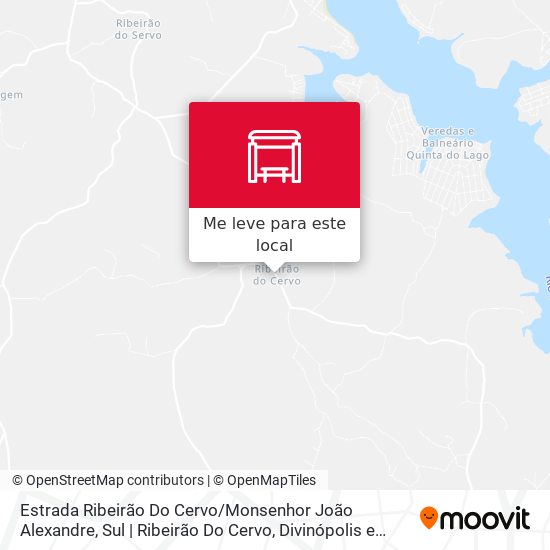 Estrada Ribeirão Do Cervo / Monsenhor João Alexandre, Sul | Ribeirão Do Cervo mapa