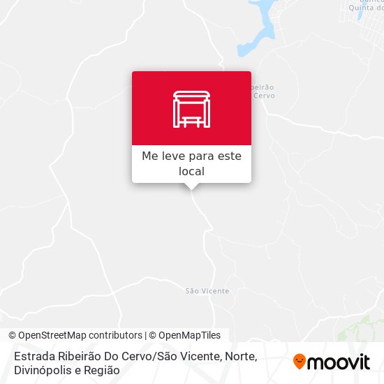 Estrada Ribeirão Do Cervo / São Vicente, Norte mapa