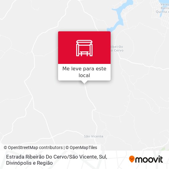Estrada Ribeirão Do Cervo / São Vicente, Sul mapa