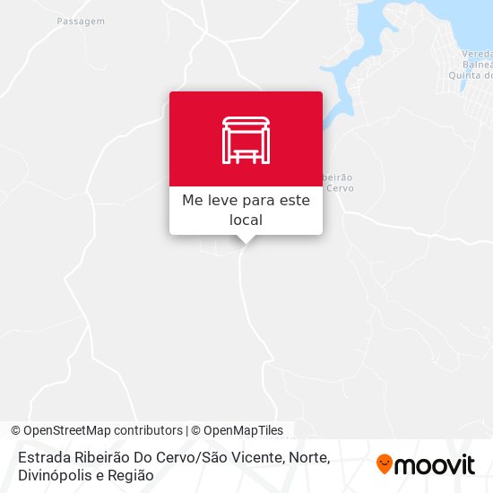 Estrada Ribeirão Do Cervo / São Vicente, Norte mapa