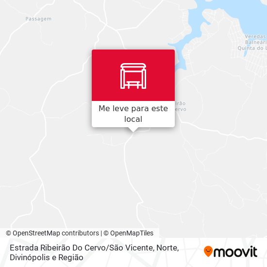 Estrada Ribeirão Do Cervo / São Vicente, Norte mapa