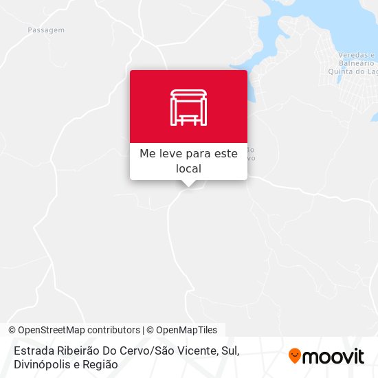 Estrada Ribeirão Do Cervo / São Vicente, Sul mapa