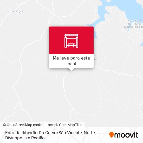 Estrada Ribeirão Do Cervo / São Vicente, Norte mapa