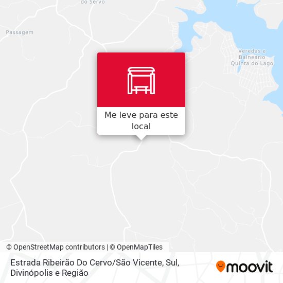 Estrada Ribeirão Do Cervo / São Vicente, Sul mapa