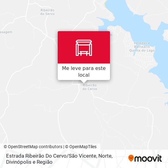 Estrada Ribeirão Do Cervo / São Vicente, Norte mapa