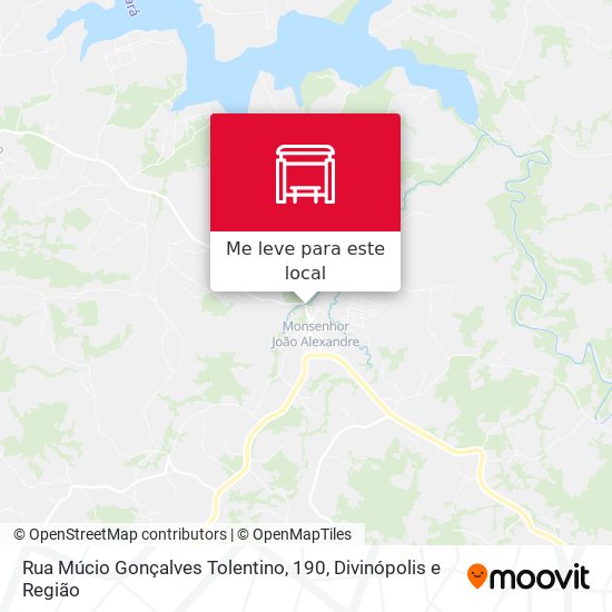 Rua Múcio Gonçalves Tolentino, 190 mapa