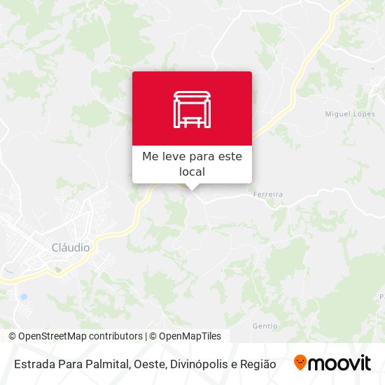 Estrada Para Palmital, Oeste mapa