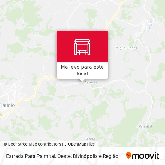 Estrada Para Palmital, Oeste mapa