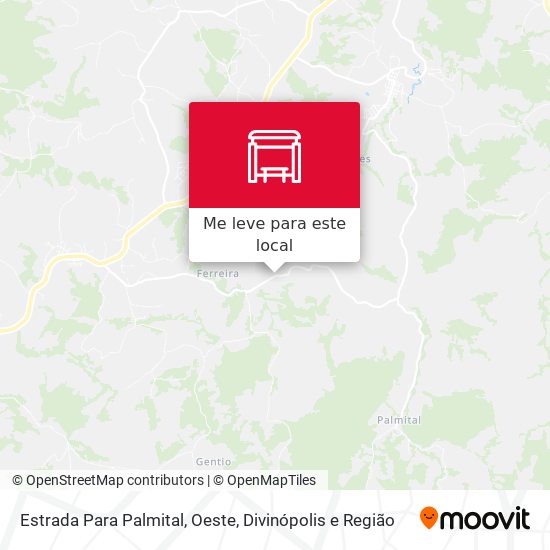 Estrada Para Palmital, Oeste mapa