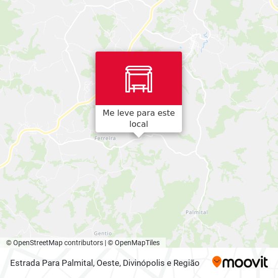Estrada Para Palmital, Oeste mapa