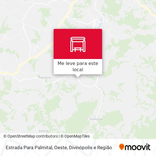 Estrada Para Palmital, Oeste mapa