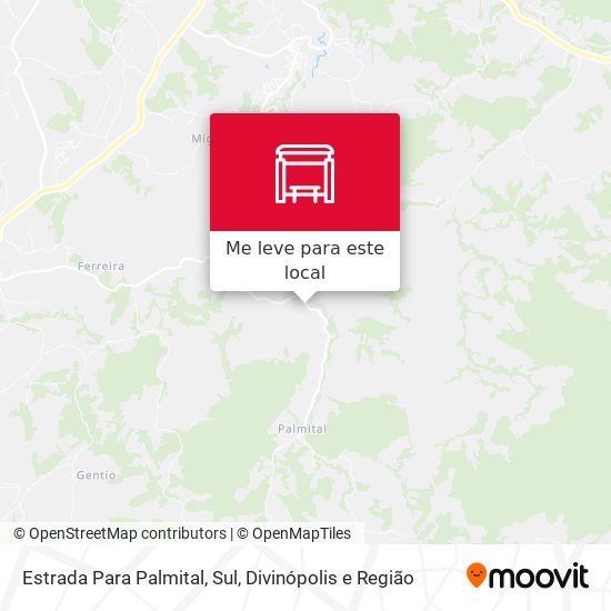 Estrada Para Palmital, Sul mapa