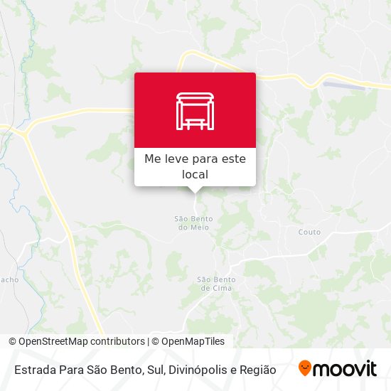 Estrada Para São Bento, Sul mapa