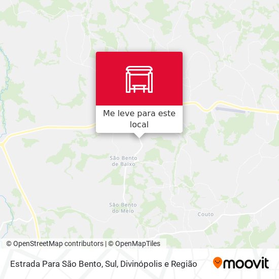 Estrada Para São Bento, Sul mapa
