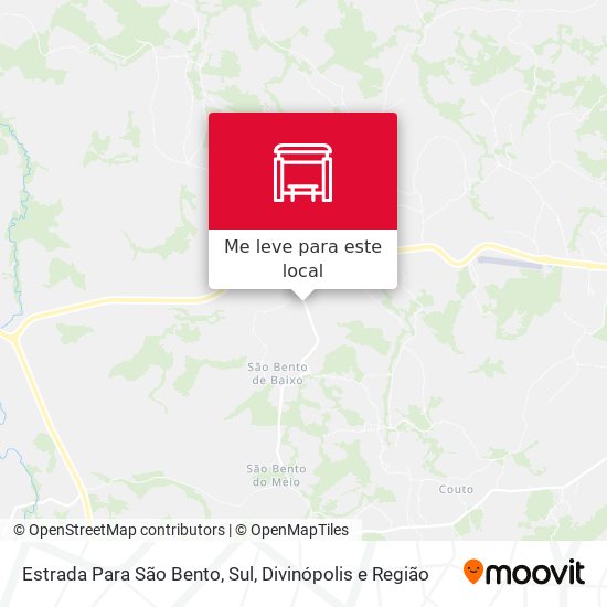 Estrada Para São Bento, Sul mapa