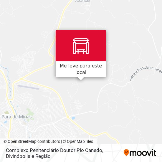 Complexo Penitenciário Doutor Pio Canedo mapa