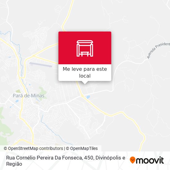 Rua Cornélio Pereira Da Fonseca, 450 mapa