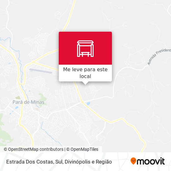 Estrada Dos Costas, Sul mapa