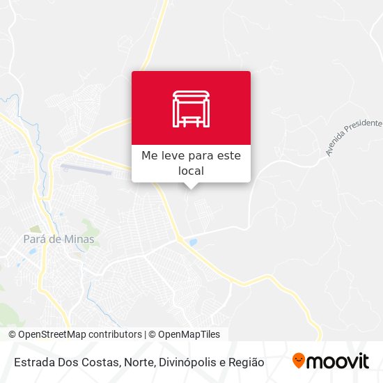 Estrada Dos Costas, Norte mapa