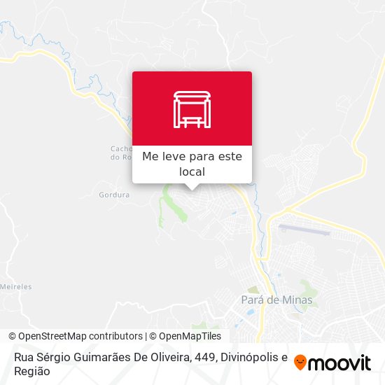 Rua Sérgio Guimarães De Oliveira, 449 mapa
