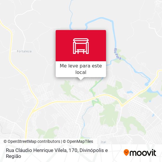 Rua Cláudio Henrique Vilela, 170 mapa