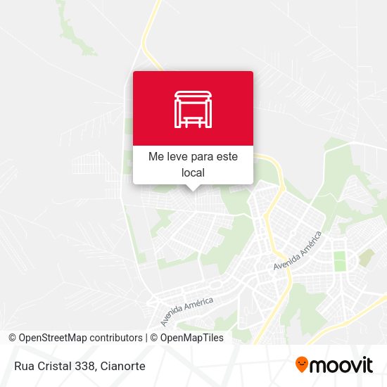 Rua Cristal 338 mapa