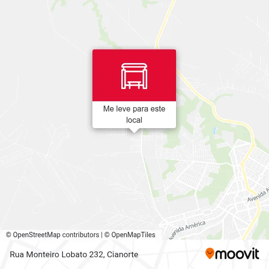 Rua Monteiro Lobato 232 mapa