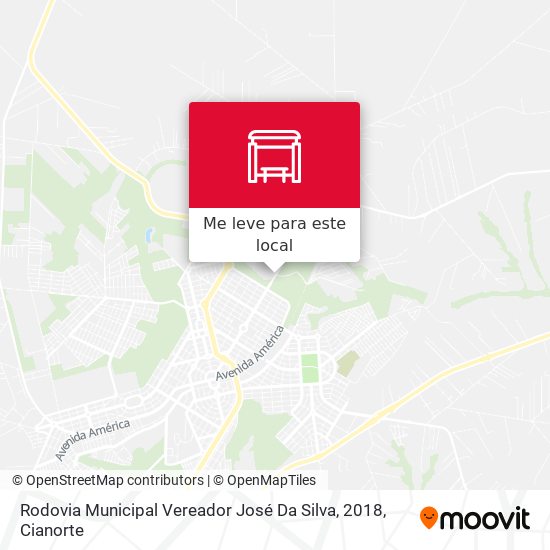 Rodovia Municipal Vereador José Da Silva, 2018 mapa