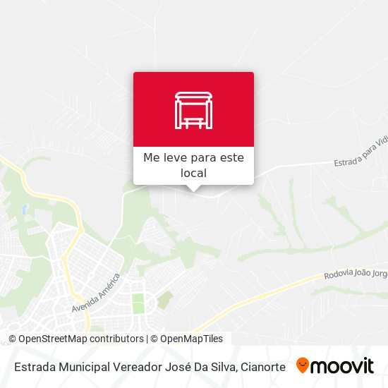 Estrada Municipal Vereador José Da Silva mapa