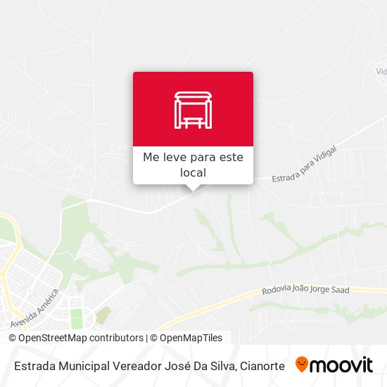 Estrada Municipal Vereador José Da Silva mapa