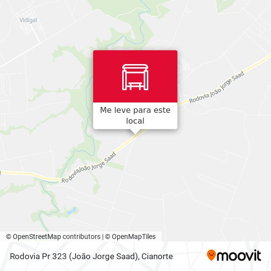 Rodovia Pr 323 (João Jorge Saad) mapa