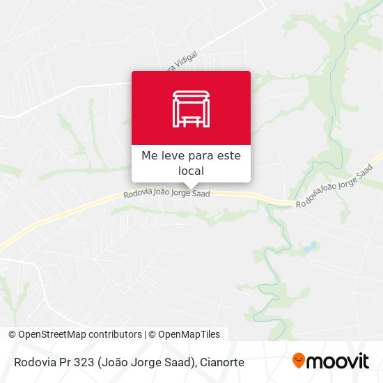 Rodovia Pr 323 (João Jorge Saad) mapa