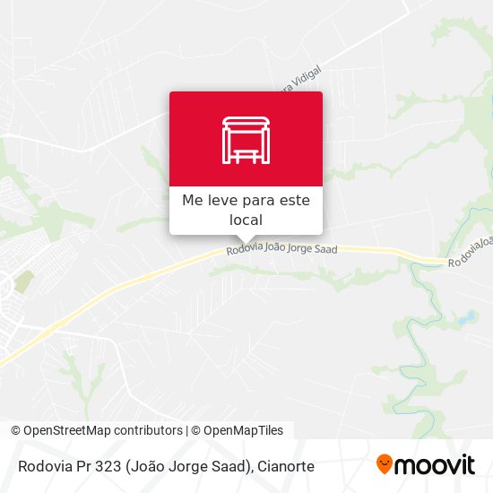 Rodovia Pr 323 (João Jorge Saad) mapa