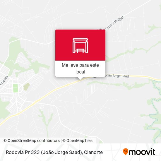 Rodovia Pr 323 (João Jorge Saad) mapa