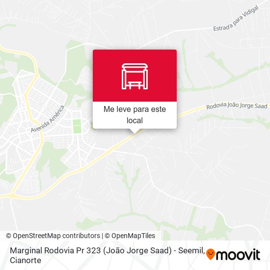 Marginal Rodovia Pr 323 (João Jorge Saad) - Seemil mapa