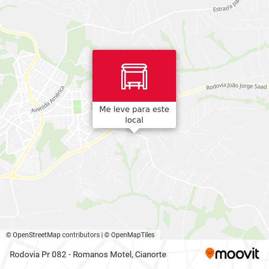 Rodovia Pr 082 - Romanos Motel mapa