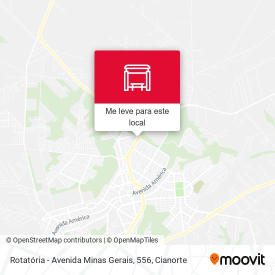 Rotatória - Avenida Minas Gerais, 556 mapa