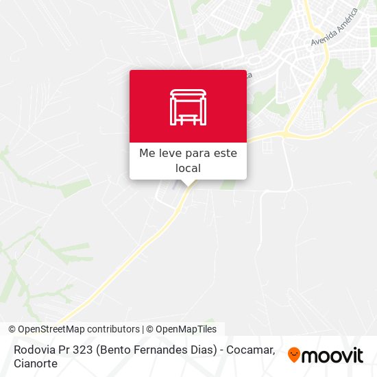 Rodovia Pr 323 (Bento Fernandes Dias)  - Cocamar mapa