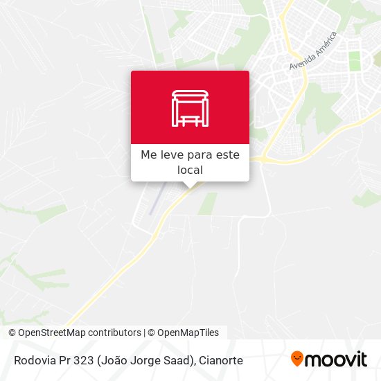 Rodovia Pr 323 (João Jorge Saad) mapa