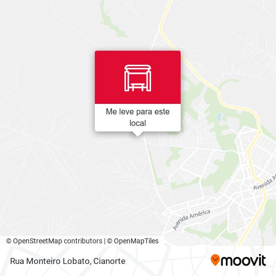 Rua Monteiro Lobato mapa