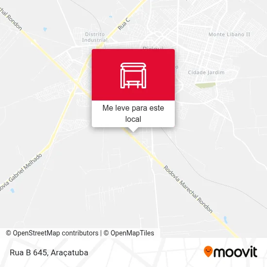 Rua B 645 mapa